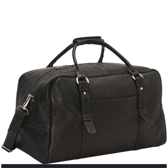Piel Colombia Handmade Leather‎ Travel Carry On Duffle Bag Brown Large 3078 Zip - Picture 1 of 12